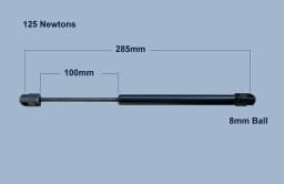 Lunar Caravan Gas Locker Struts - Clubman, Stellar, Lexon, Quasar etc. "PAIR"