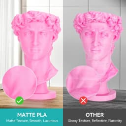 SUNLU Matte PLA 3D Filament 1.75mm Neatly Wound Easy to Use Colorful PLA Matte Surface for Most FDM Printer 3D Printing Material