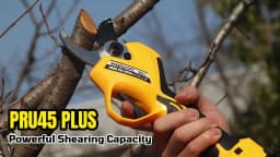 【3-Tap-Switching, High-end Version】SWANSOFT PRU45PLUS Professional Pruning shears, 25V 1150W 4Ahx2 battery pruner for Gardening