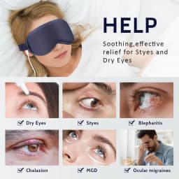 3D Hot Compress Electric Steam Eye Mask 3 Level Constant Temperature Smart Timing Sleep Shading Massage Eye Mask Relief Sleeping