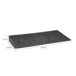 【Breeins】1/2Pc Rubber Kerb Ramp Curb Ramp Portable Heavy Duty Threshold Ramp Curb Ramp Suitable for Doorway Wheelchair Bike