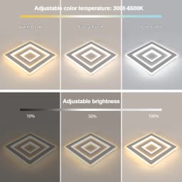 LED Ceiling Light 51W Modern Square Design LED Ceiling Lamp Cool White/Natural White/Warm White Ceiling Lighting Fixture
