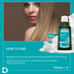 WELEDA Rosemary Revitalising Hair Tonic 100ml Proven stronger, healthier hair and reduced hair loss