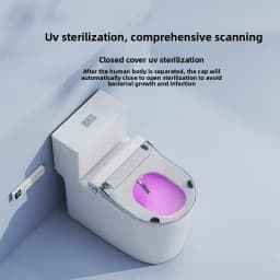 Auto Flip Smart Toilet Seat Cover with Constant Temperature Heating Multi Function Universal Bidet