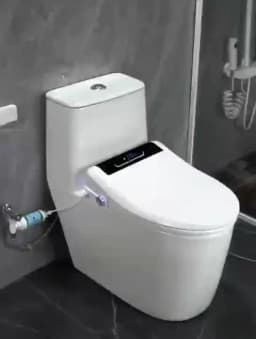 Auto Flip Smart Toilet Seat Cover with Constant Temperature Heating Multi Function Universal Bidet