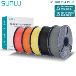 SUNLU Pla Plus 3D Filament 1.75mm Good Toughness Multicolor Neatly Wound PLA+ Filaments for FDM 3D Printing Materials 5KG