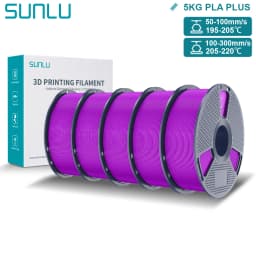 SUNLU Pla Plus 3D Filament 1.75mm Good Toughness Multicolor Neatly Wound PLA+ Filaments for FDM 3D Printing Materials 5KG