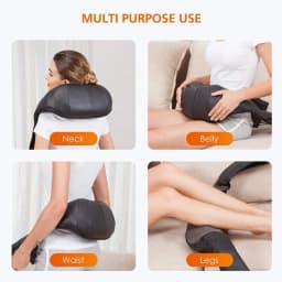 Electric Neck Shoulder Massager Shiatsu Back Massage Heat Kneading Body 8 massage heads for Car Home UK Plug