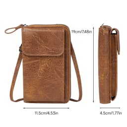 Voltsify Mini PU Leather Shoulder Crossbody Phone Bag with Adjustable Strap