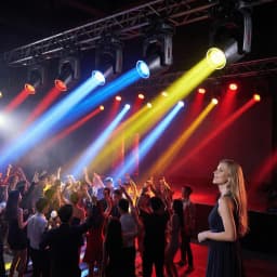 LED 300W Beam Moving Head 14R Spot Cleaning Gobo 48 Rotating Prisms High Power Stage Light DMX Strobe Effect Spotlight For Bar