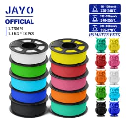 JAYO PETG 3D Filament 1.75mm High Speed Matte PETG 3D Printer Filament High Flow Speedy PETG Filament Fit Most FDM Printers