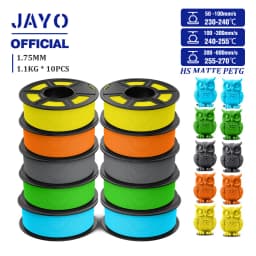 JAYO PETG 3D Filament 1.75mm High Speed Matte PETG 3D Printer Filament High Flow Speedy PETG Filament Fit Most FDM Printers