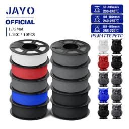 JAYO PETG 3D Filament 1.75mm High Speed Matte PETG 3D Printer Filament High Flow Speedy PETG Filament Fit Most FDM Printers
