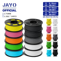 JAYO PETG 3D Filament 1.75mm High Speed Matte PETG 3D Printer Filament High Flow Speedy PETG Filament Fit Most FDM Printers