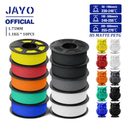 JAYO PETG 3D Filament 1.75mm High Speed Matte PETG 3D Printer Filament High Flow Speedy PETG Filament Fit Most FDM Printers