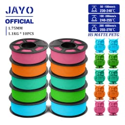 JAYO PETG 3D Filament 1.75mm High Speed Matte PETG 3D Printer Filament High Flow Speedy PETG Filament Fit Most FDM Printers