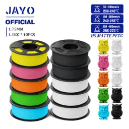 JAYO PETG 3D Filament 1.75mm High Speed Matte PETG 3D Printer Filament High Flow Speedy PETG Filament Fit Most FDM Printers