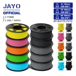JAYO PETG 3D Filament 1.75mm High Speed Matte PETG 3D Printer Filament High Flow Speedy PETG Filament Fit Most FDM Printers