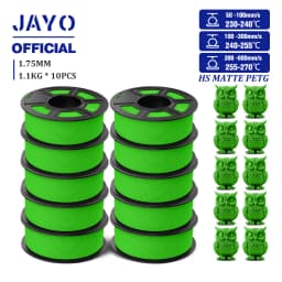 JAYO PETG 3D Filament 1.75mm High Speed Matte PETG 3D Printer Filament High Flow Speedy PETG Filament Fit Most FDM Printers