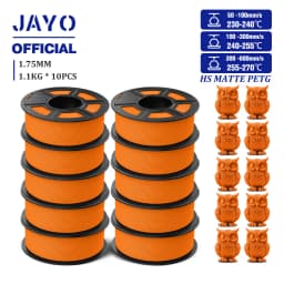 JAYO PETG 3D Filament 1.75mm High Speed Matte PETG 3D Printer Filament High Flow Speedy PETG Filament Fit Most FDM Printers