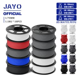 JAYO PETG 3D Filament 1.75mm High Speed Matte PETG 3D Printer Filament High Flow Speedy PETG Filament Fit Most FDM Printers