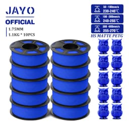 JAYO PETG 3D Filament 1.75mm High Speed Matte PETG 3D Printer Filament High Flow Speedy PETG Filament Fit Most FDM Printers
