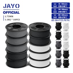 JAYO PETG 3D Filament 1.75mm High Speed Matte PETG 3D Printer Filament High Flow Speedy PETG Filament Fit Most FDM Printers