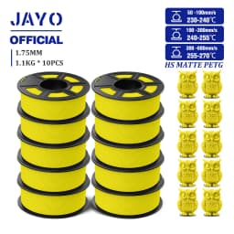 JAYO PETG 3D Filament 1.75mm High Speed Matte PETG 3D Printer Filament High Flow Speedy PETG Filament Fit Most FDM Printers