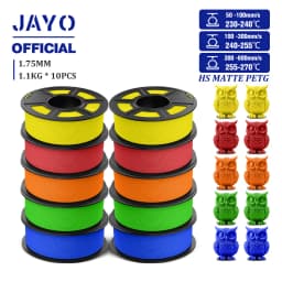 JAYO PETG 3D Filament 1.75mm High Speed Matte PETG 3D Printer Filament High Flow Speedy PETG Filament Fit Most FDM Printers