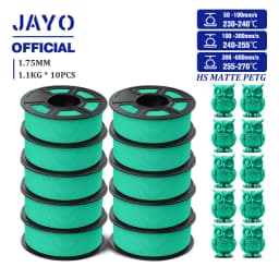JAYO PETG 3D Filament 1.75mm High Speed Matte PETG 3D Printer Filament High Flow Speedy PETG Filament Fit Most FDM Printers
