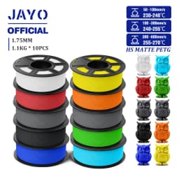JAYO PETG 3D Filament 1.75mm High Speed Matte PETG 3D Printer Filament High Flow Speedy PETG Filament Fit Most FDM Printers