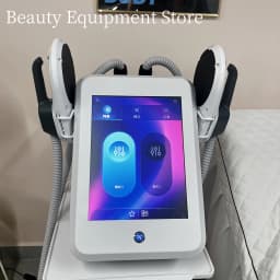 EMS Body Slimming 2 Handle RF Professional EMS Body Sculpting Machine Muscle Stimulator for Salon Clinic