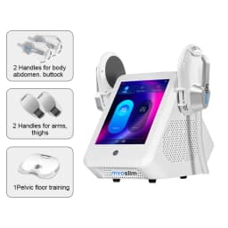 EMS Body Slimming 2 Handle RF Professional EMS Body Sculpting Machine Muscle Stimulator for Salon Clinic
