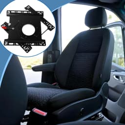 HWHONGRV Swivel Seat Base Compatible with Ford Transit 150 250 350 2014 2015 2016 2017 2018 2019 2020 2021-360° (Left or right)