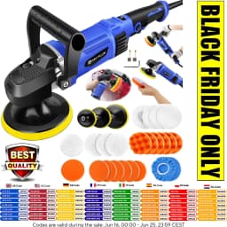 DayPlus 1400W Electric Car Polisher Car Beauty Waxing Machine Adjustable Speed Sanding Tool Automotive Polishing Scratch Repair