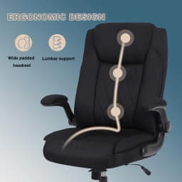 Ergonomic Office Chair, Desk chair with high backrest and height adjustable, Swivel chair with headrest Comfortable,
