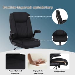 Ergonomic Office Chair, Desk chair with high backrest and height adjustable, Swivel chair with headrest Comfortable,