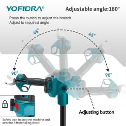 YOFIDRA Brushless Electric Chainsaw Telescoping Pole 3IN1 High Branch Saw Woodworking Pruning Power Tool For Makita Battery Pin