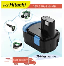 C&P For HITACHI 18V Battery Pin 2.0AH Ni-MH Replacement For Batteries 322437,322876,322877,322881,323016,323564,323902,324365