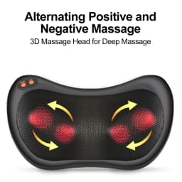Multifunctional Neck Massager Shoulder Waist Back Car Home Cervical Massage Pillow 3 speeds