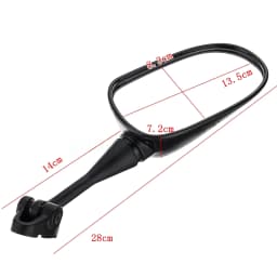 1 Pair ABS Motorcycle Rear View Side Mirrors For Honda CBR 600RR 1000RR 125R 250R Motorcycle View Mirrors Accessories