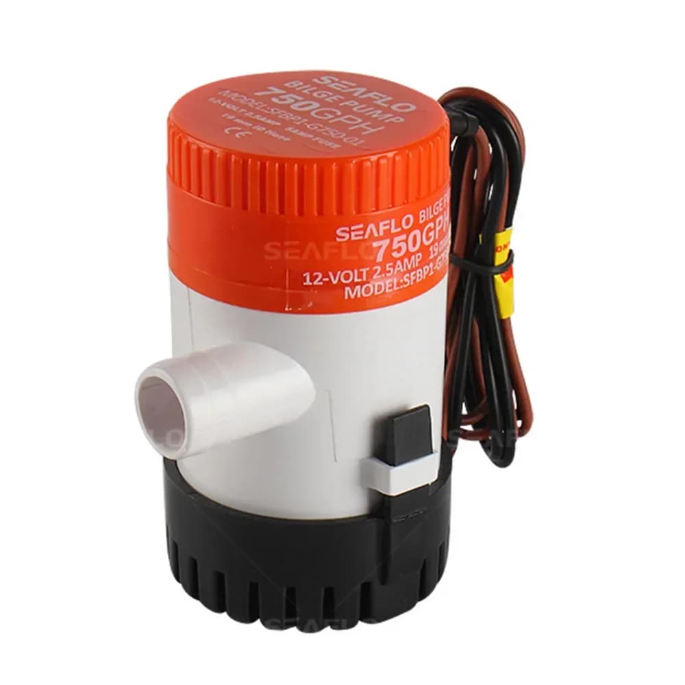 750 GPH 12V Bilge Pump Submersible Marine Water Pump for Boat RV Camper