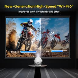 ​XGODY 400 ANSI 4K Portable Android Projector Native 720P/1080P WiFi6 Bluetooth 50% Zoom Electric Focus for Home Theater