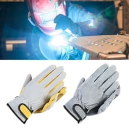 Leather Welding Gloves Flame Retardant Heat-Resistant Work Gloves Supplies Anti-cutting Glove Workplace Fireplace Oven Welder
