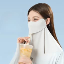 Drinking Water, Neck Protection, Sun Protection, Ice Silk Mask, No Trace, UV Protection, Cycling, Breathable and Sunshade