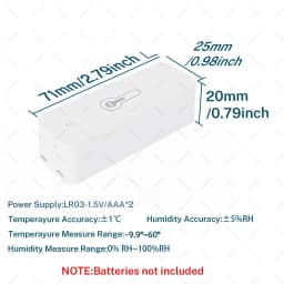 IP65 Zigbee Sensor Temperature Humidity Sensor Zigbee Hub Required workwith HA Home Assistant Alexa Yandex ZHA Zigbee2MQTT