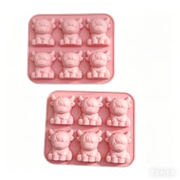 Highland Cow Ice Cube Mold Highland Cow Silicone Tray Cute 3D Ice for WhiskeyCocktails Beer & Drinks Reusable Silicone Molds