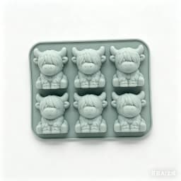 Highland Cow Ice Cube Mold Highland Cow Silicone Tray Cute 3D Ice for WhiskeyCocktails Beer & Drinks Reusable Silicone Molds