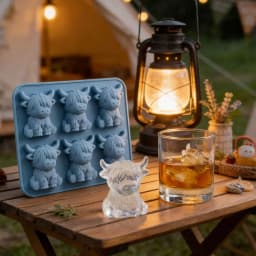 Highland Cow Ice Cube Mold Highland Cow Silicone Tray Cute 3D Ice for WhiskeyCocktails Beer & Drinks Reusable Silicone Molds