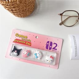 4pcs Cartoon Thumb Stick Grip Cap For Nintendo Switch 2 JoyCon Controller Analog Joystick Protector Case Soft Silicone Cover
